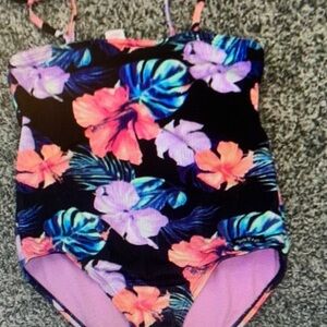 Tropical Floral Kids Swimsuit